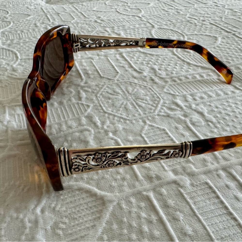 Brighton Embellished Tortoise Shell Sunglasses - image 2